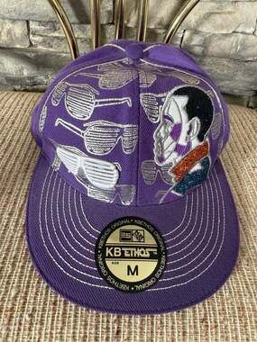 Kanye West by KB ETHOS Original Glitter Shutter Shades Fullback Hat Purple